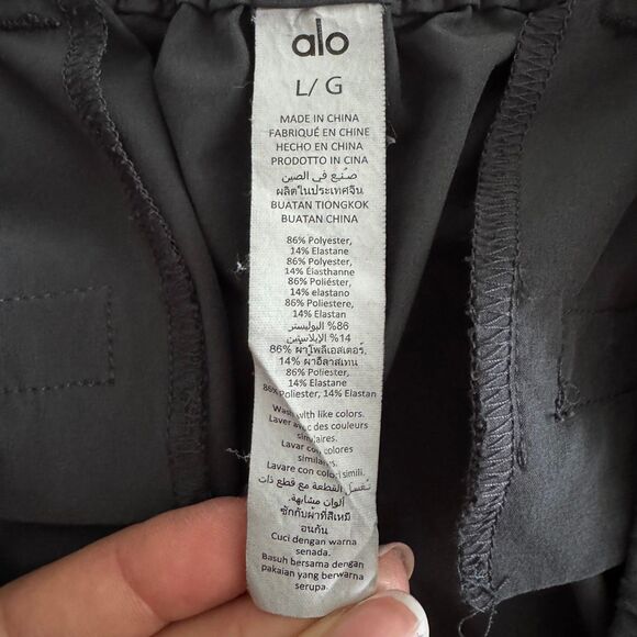 Alo High-Waist Pursuit Trouser L Anthracite Hemmed - Picture 7 of 8